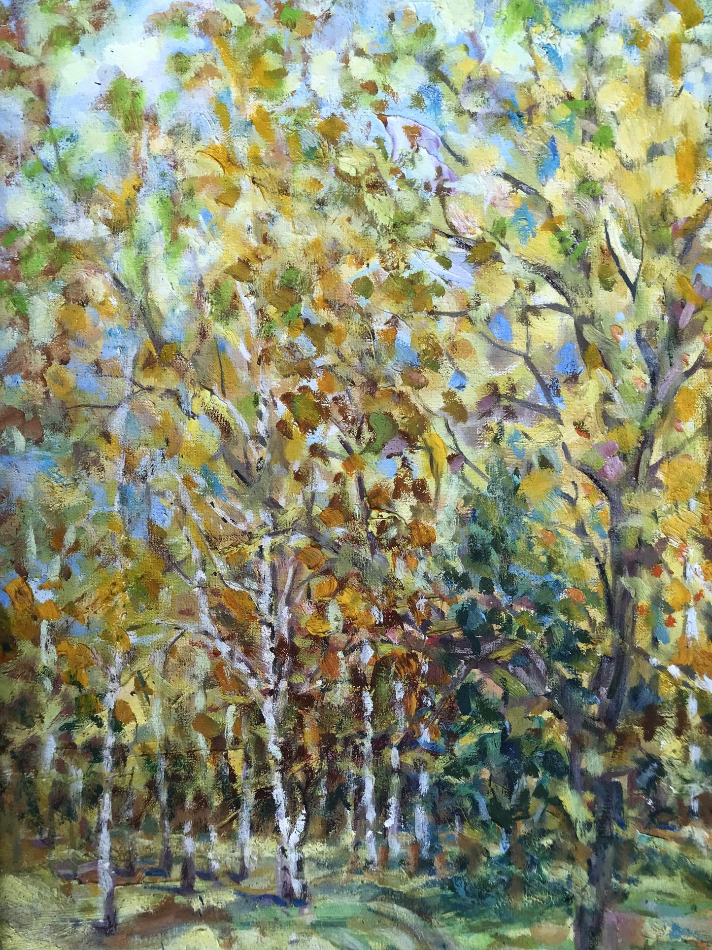 Oil Painting Autumn Nature Landscape 