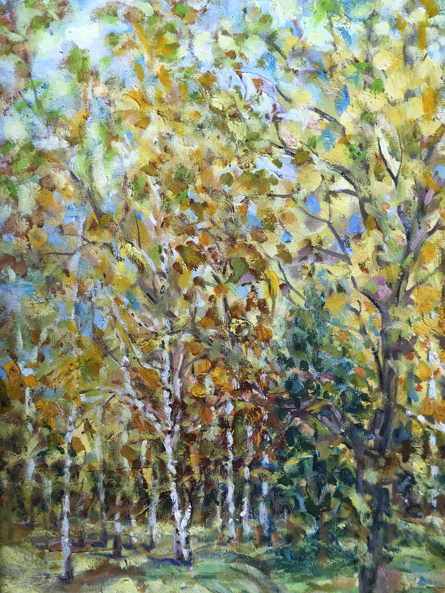 Oil Painting Autumn Nature Landscape 