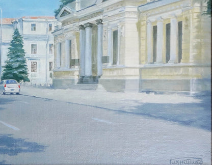 Oil painting of Historical Museum in Dnipro by Korkishko Vasily