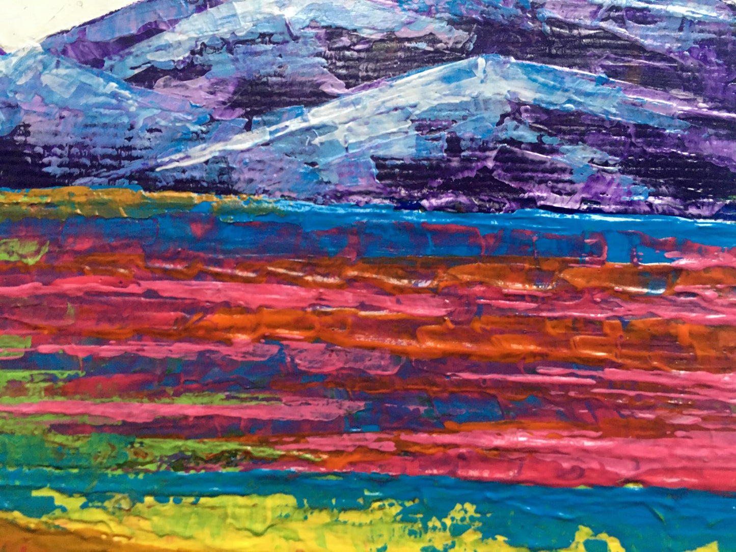 Vibrant oil painting Cloudy day in the mountains by V. Zadorozhnya