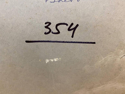Handwritten number 354 on back of Surf oil painting by Basov Yakov Aleksandrovich
