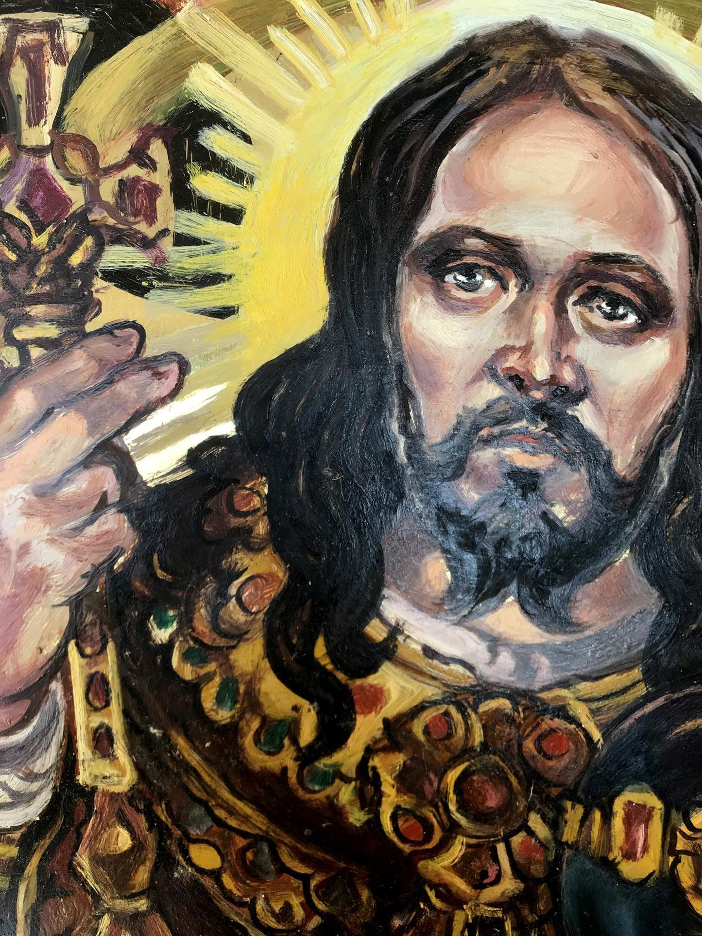 Oil painting portrait of Jesus Christ by Alexander Litvinov