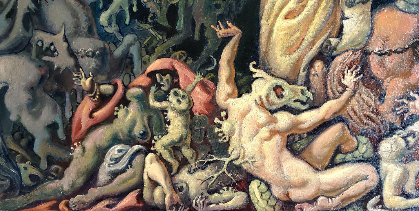 Oil painting Visions of John the Evangelist by Litvinov Daniil Olegovich