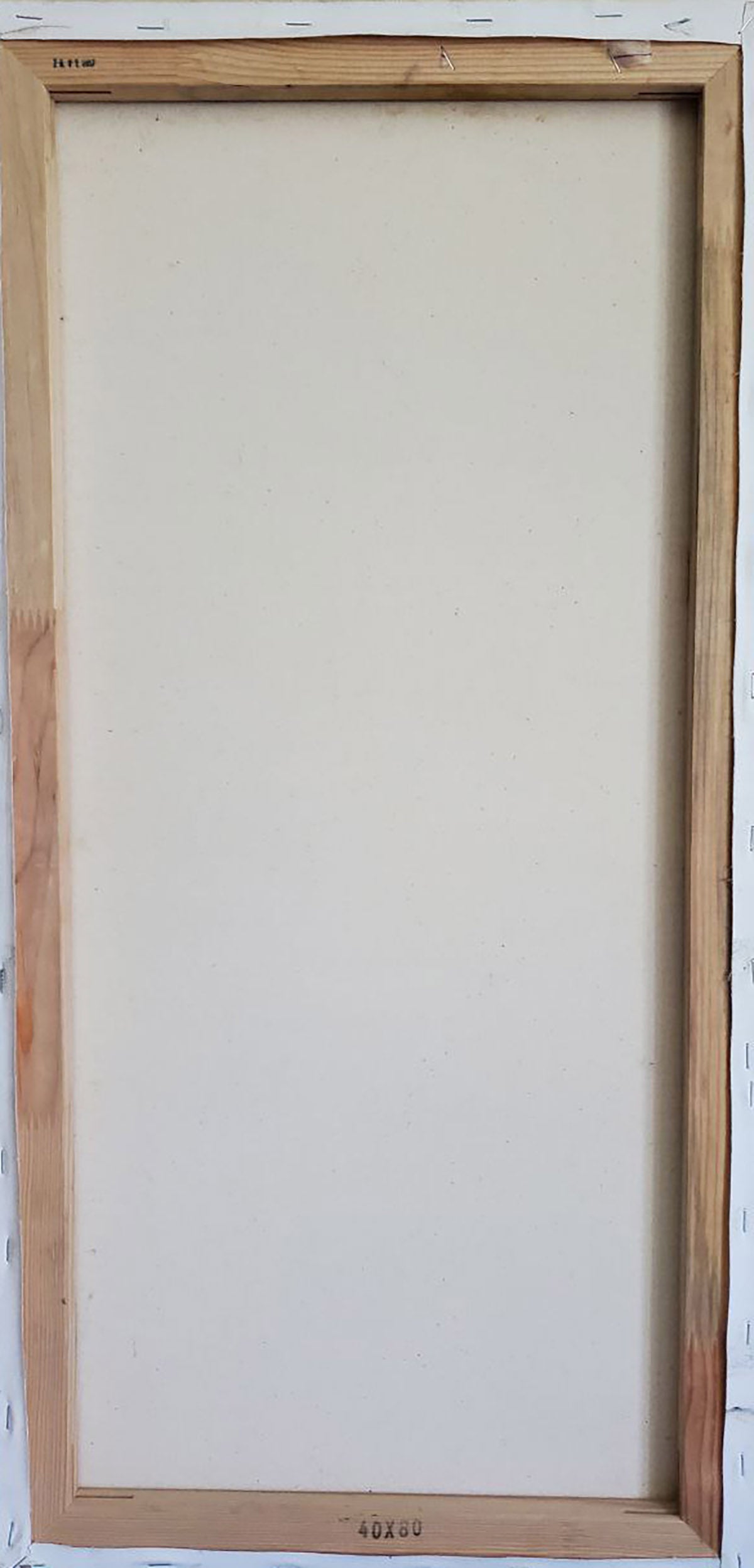 Back of Oil painting Allegory of Autumn by Litvinov Daniil Olegovich in light wooden frame