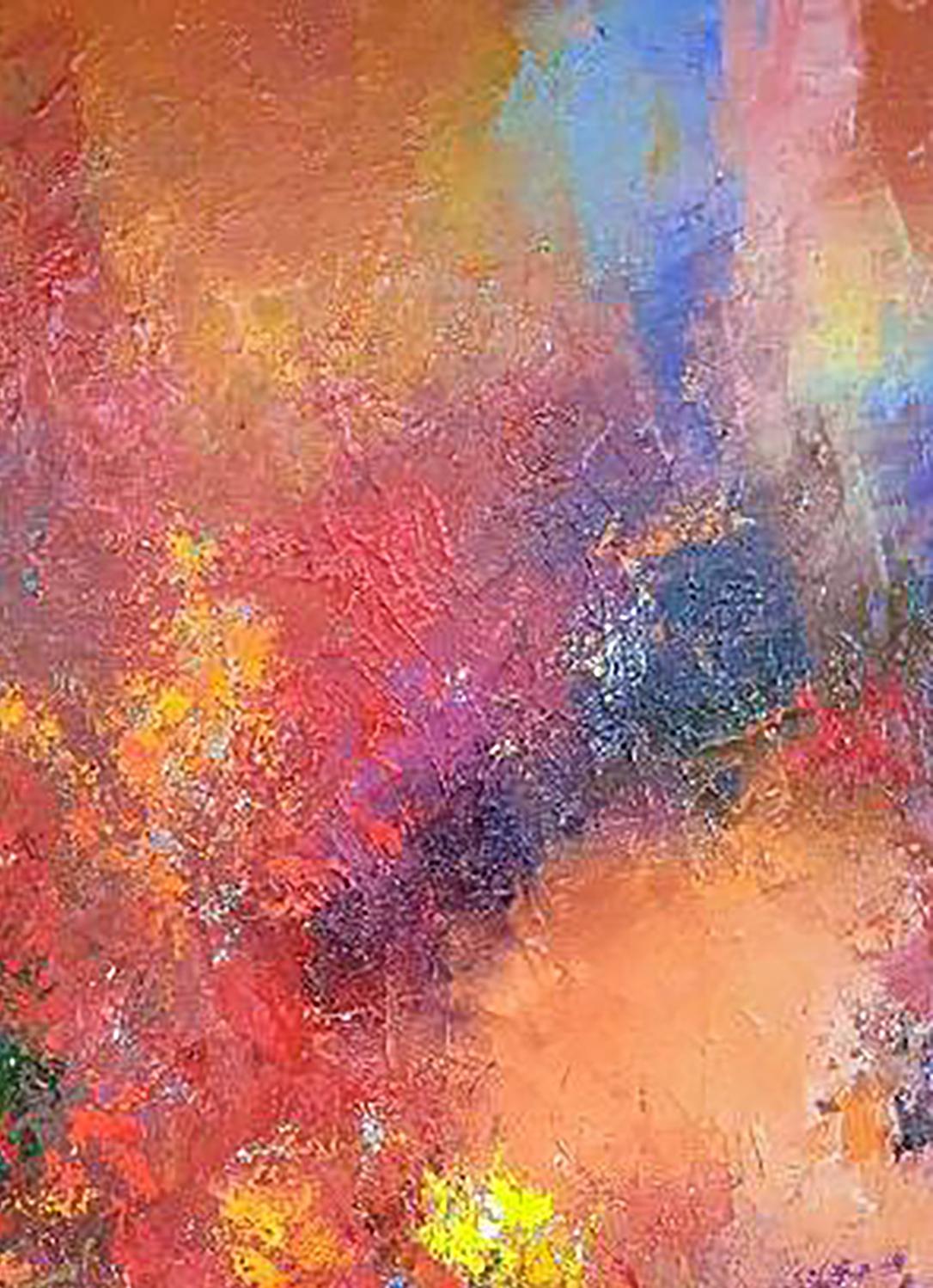 Oil painting Autumn by Kirilenko Mikhail in vibrant warm and cool tones
