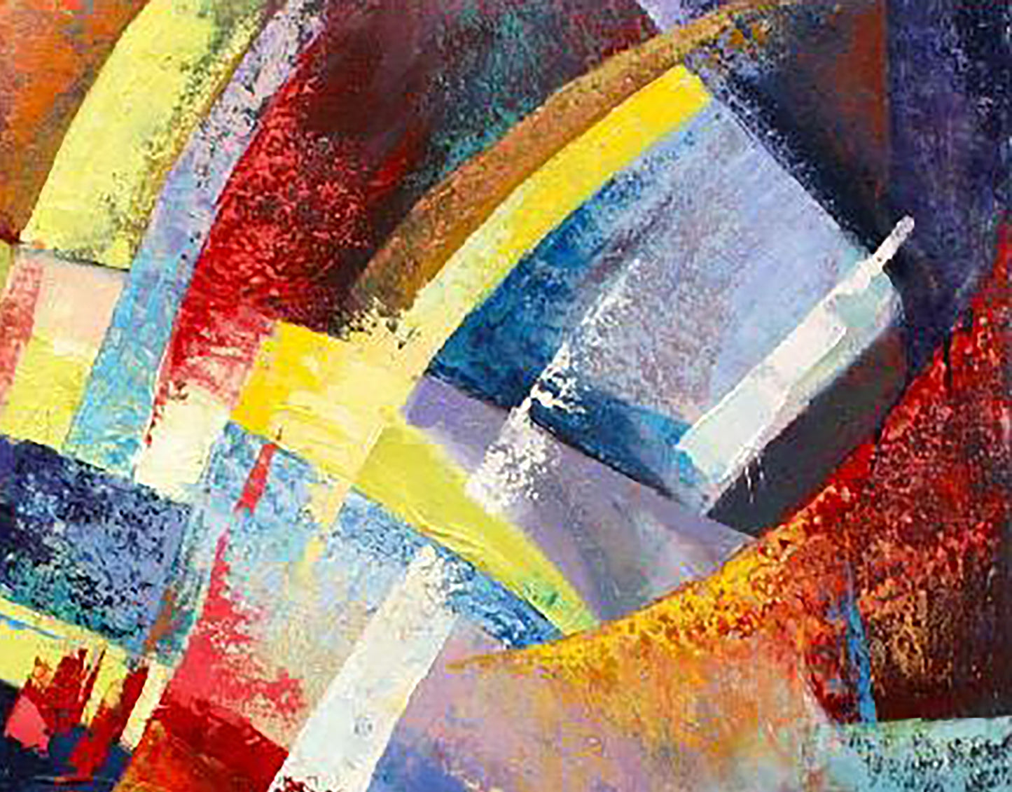 Vibrant abstract oil painting Heavenly and earthly by Kirilenko Ivan