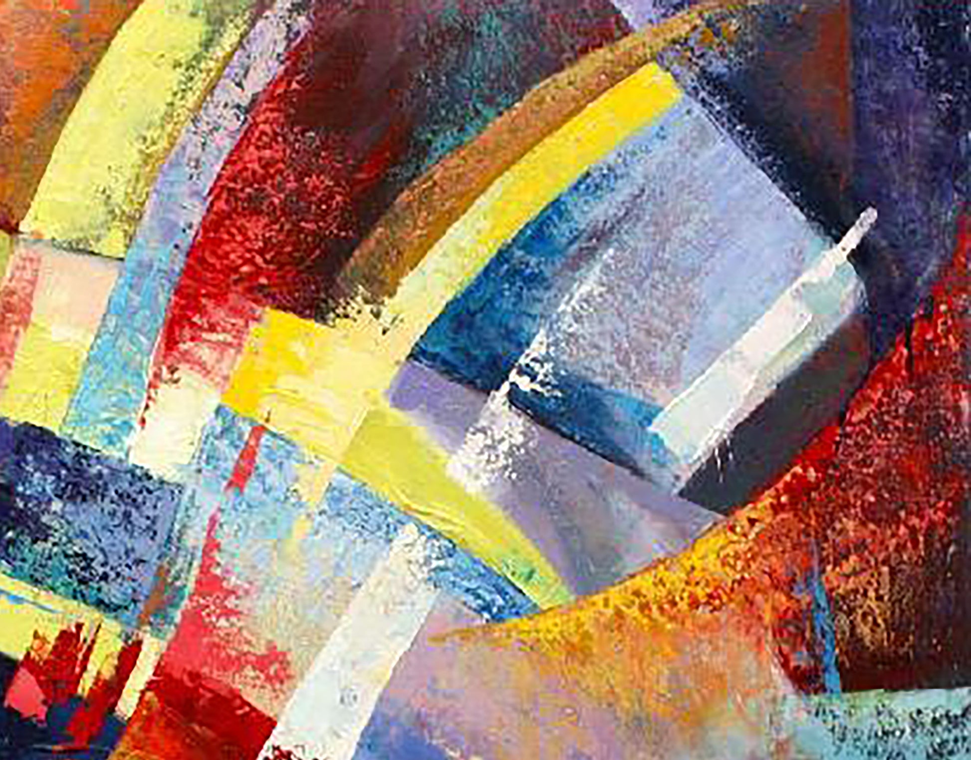 Vibrant abstract oil painting Heavenly and earthly by Kirilenko Ivan