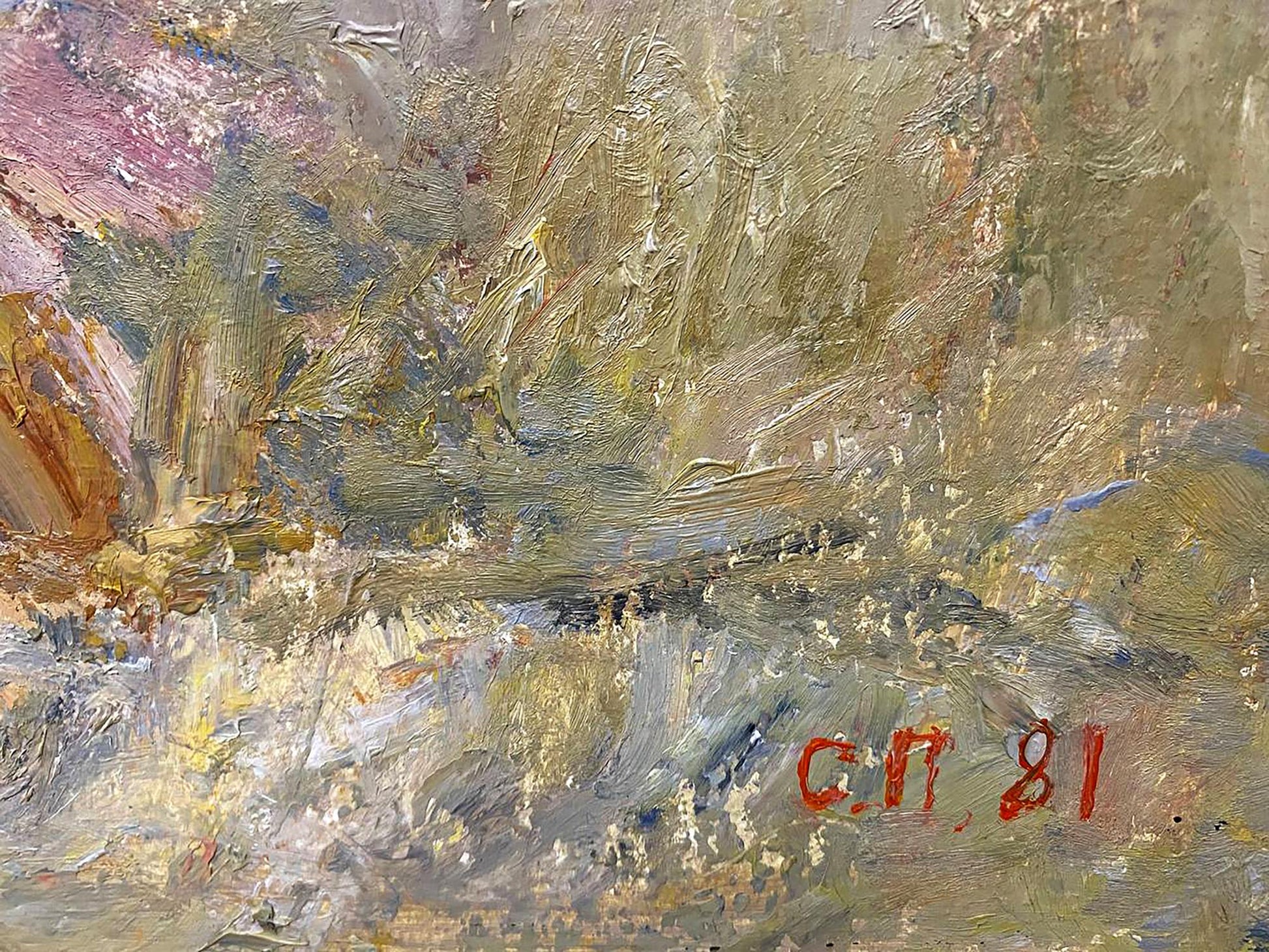 Oil painting of ancient city by Petrashevsky Stanislav Vasilievich