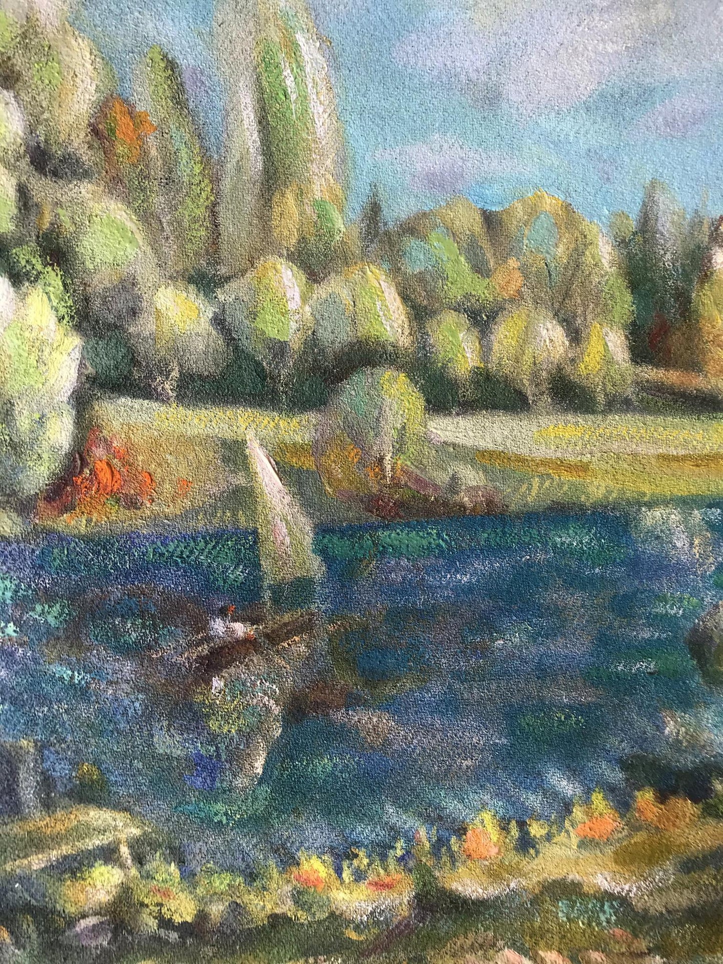 Summer River Landscape 