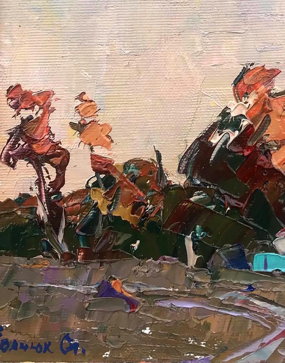 Oil painting Twilight Colors Over the Countryside by Alex Ivanyuk