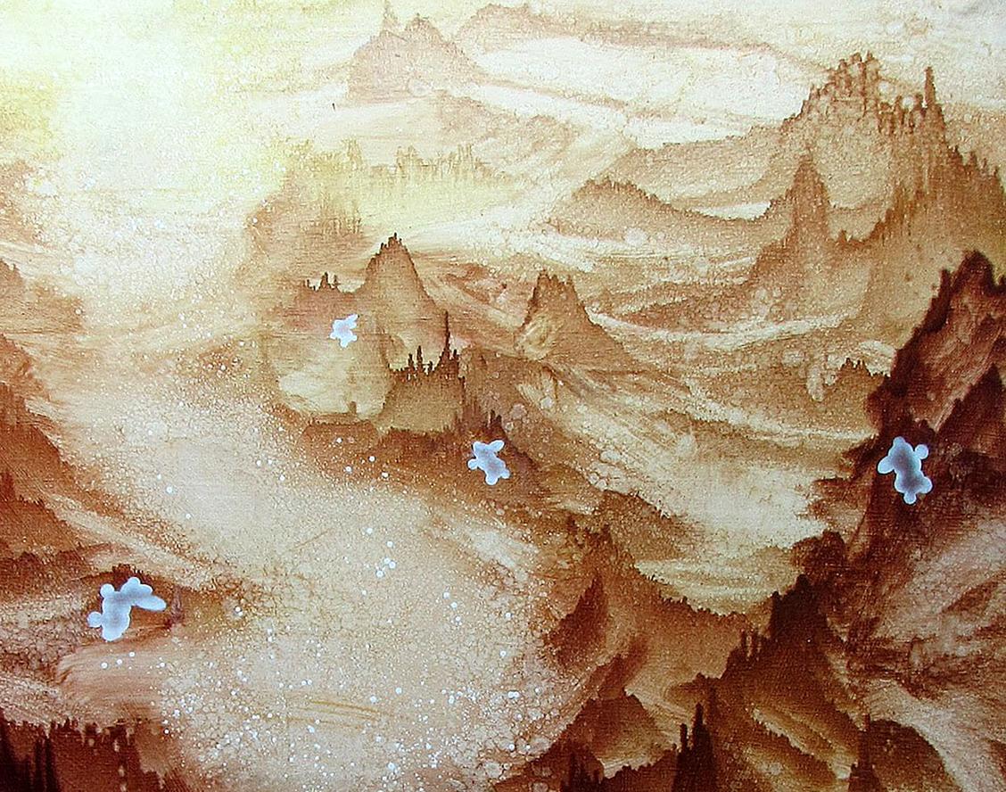 oil mountain art
