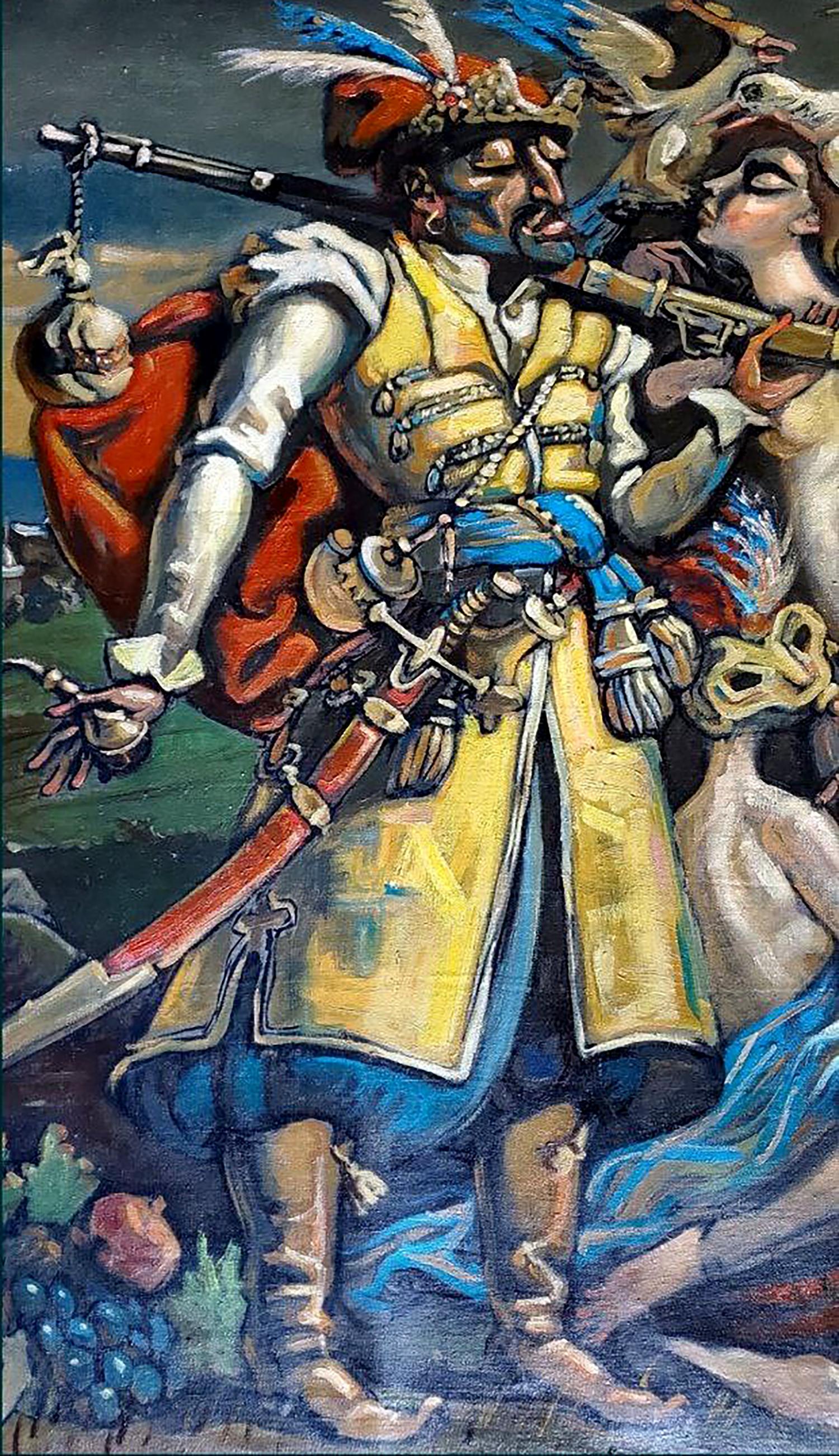 Oil painting Dreams of a Cossack by Litvinov Daniil Olegovich