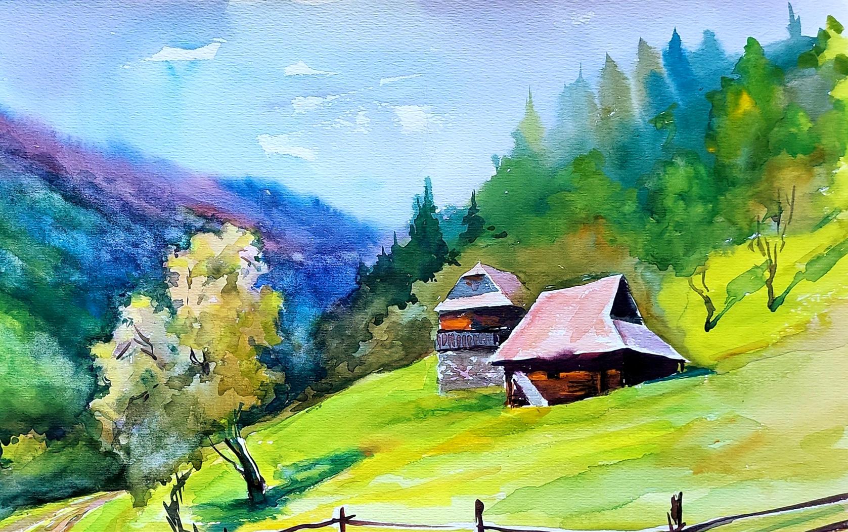 Watercolor painting