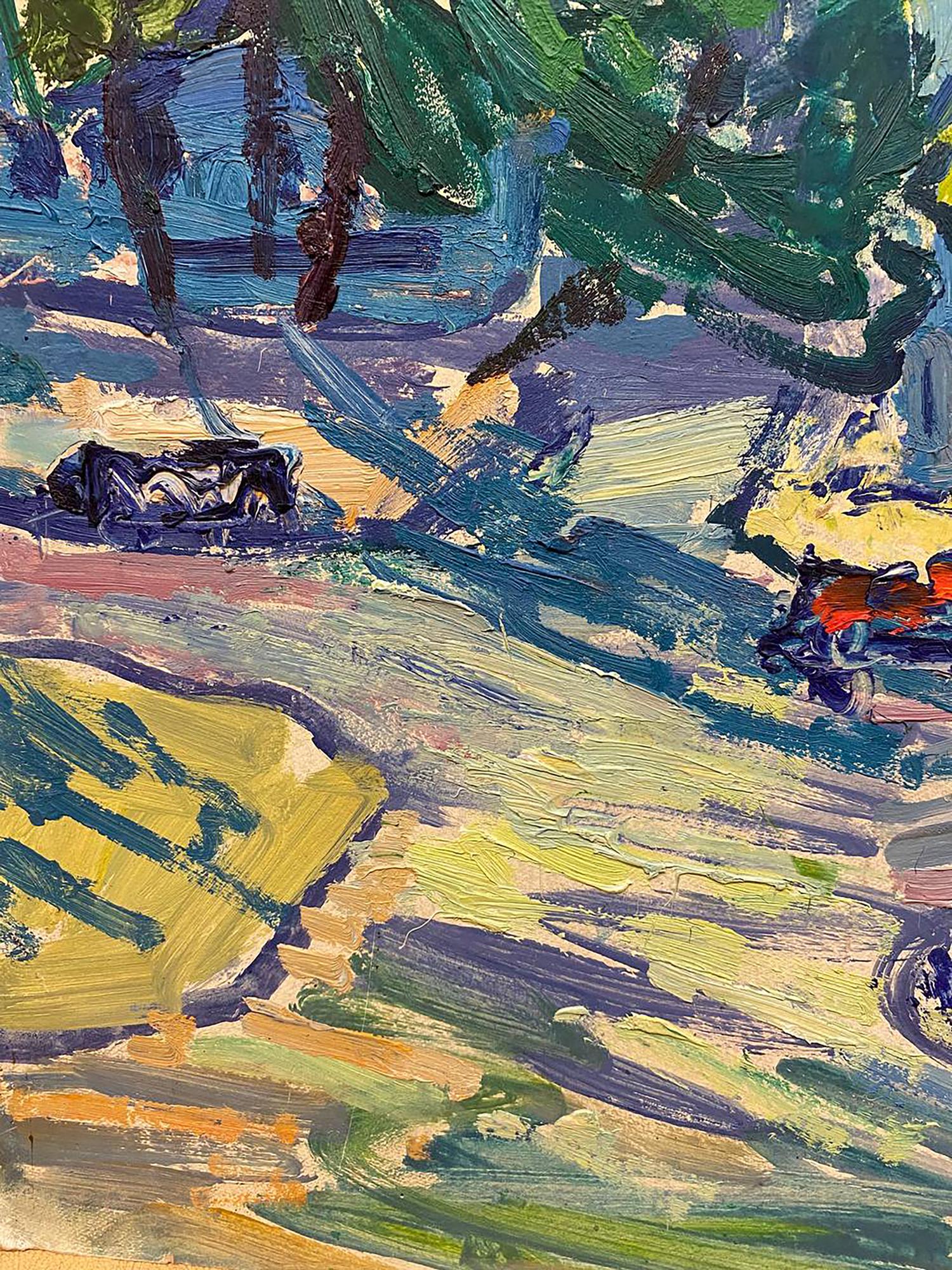 Vibrant impressionist oil painting Road in C. by Glushchenko Alexander Nikolaevich