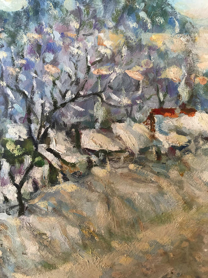 Winter Village landscape 