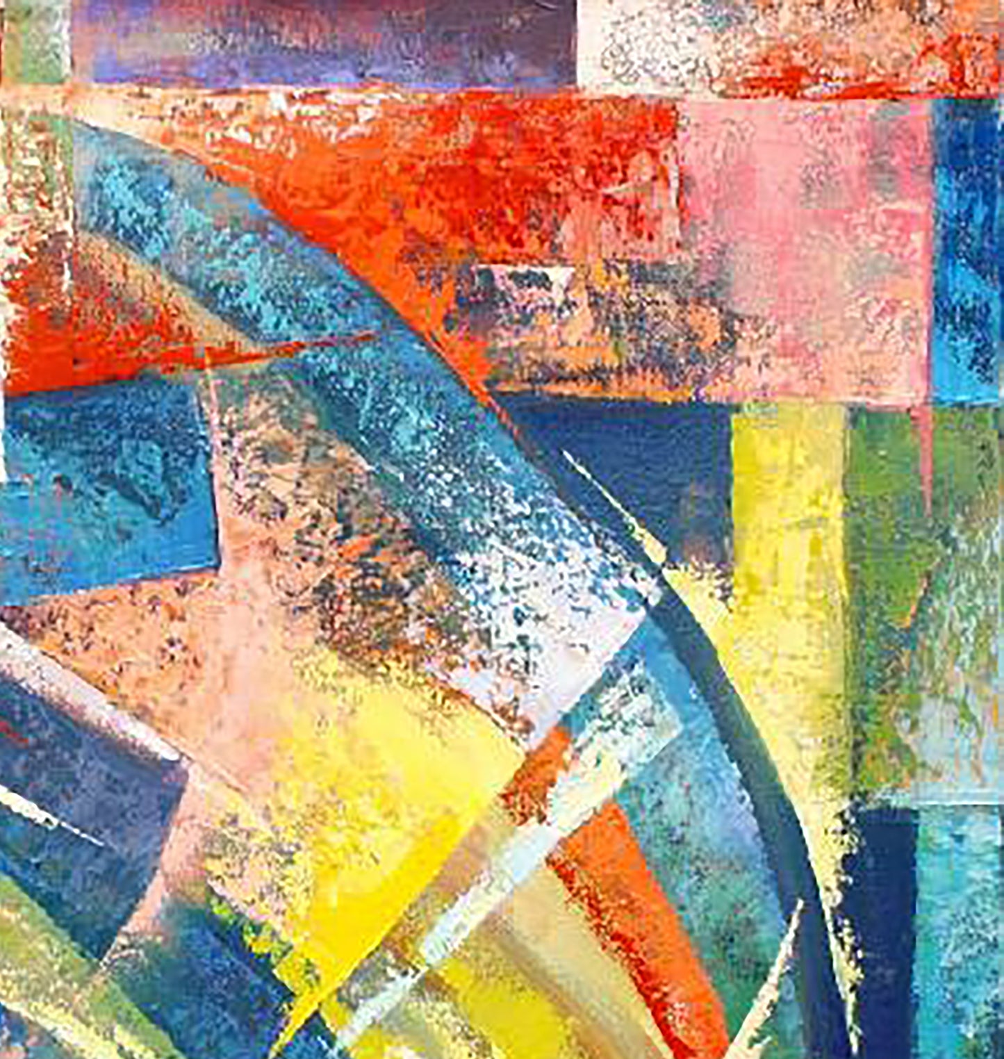 Vibrant Flight oil painting by Kirilenko Ivan with bold geometric shapes