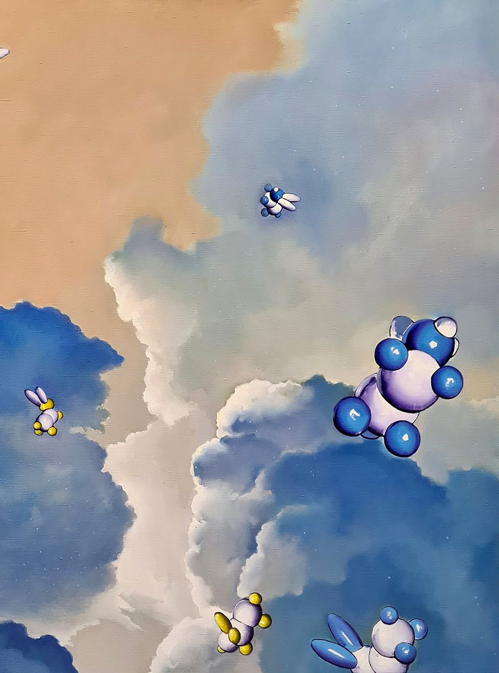 An oil painting titled "Cloud Archive" by Igor Konovalov