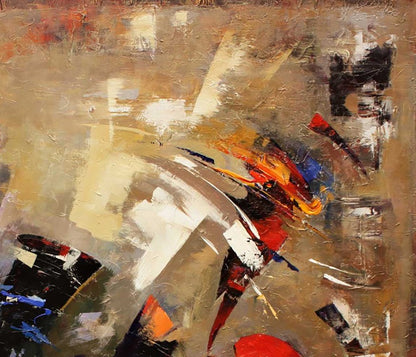 Oil painting Autumn sigh by Valentina Alekseevna Kozyar in earthy tones