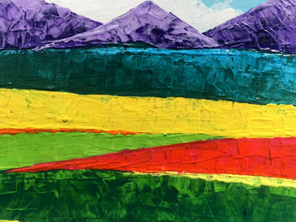 Vibrant Sunny Day Among the Mountains oil painting by V. Zadorozhnya