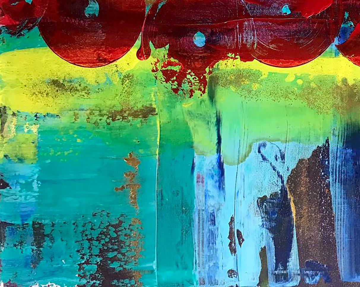 Vibrant Dance of Life acrylic painting by Melezhik Olga