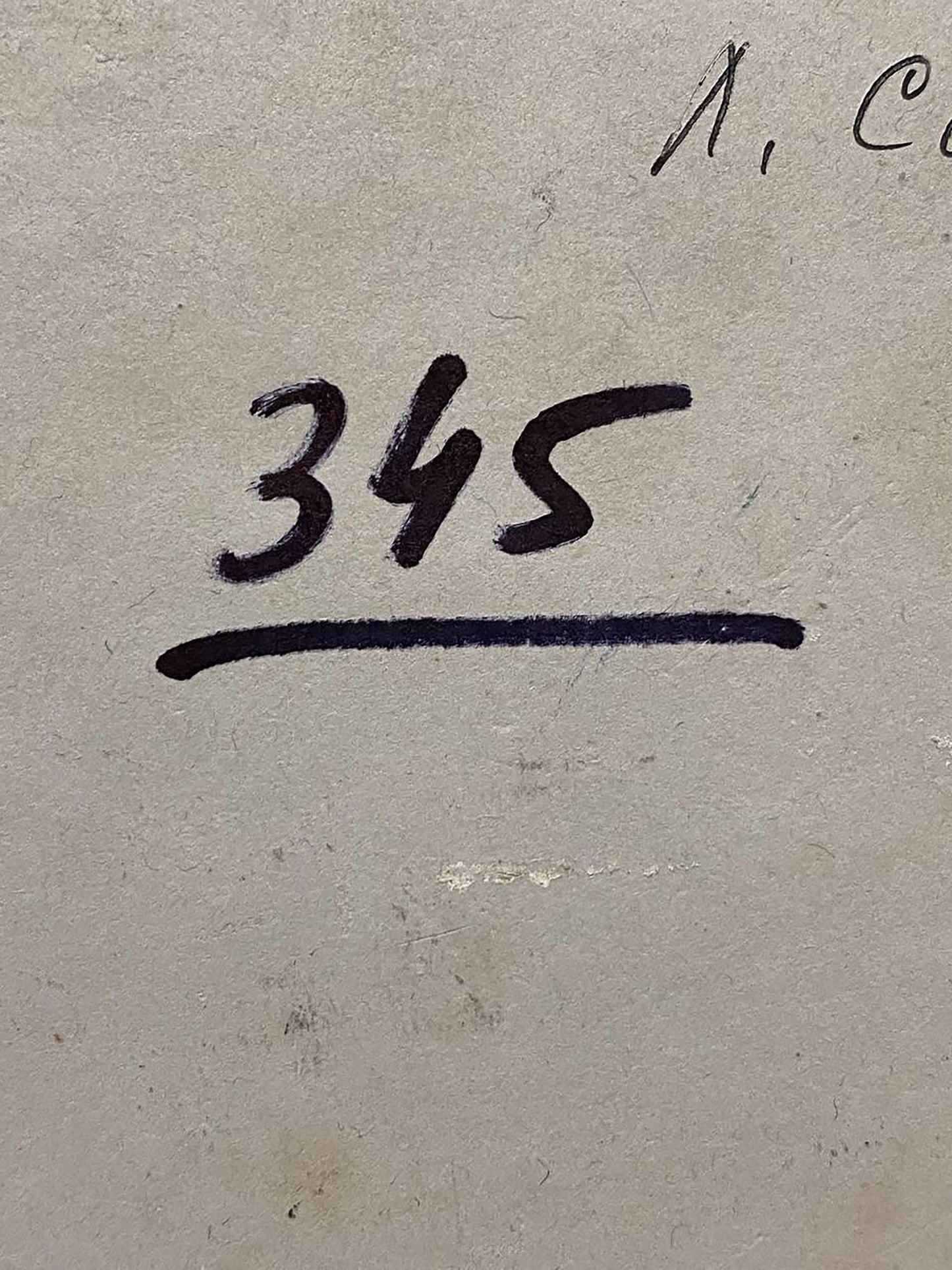 Back of Leonid Mikhaylovich Oil painting Hindu Stil with handwritten 34s