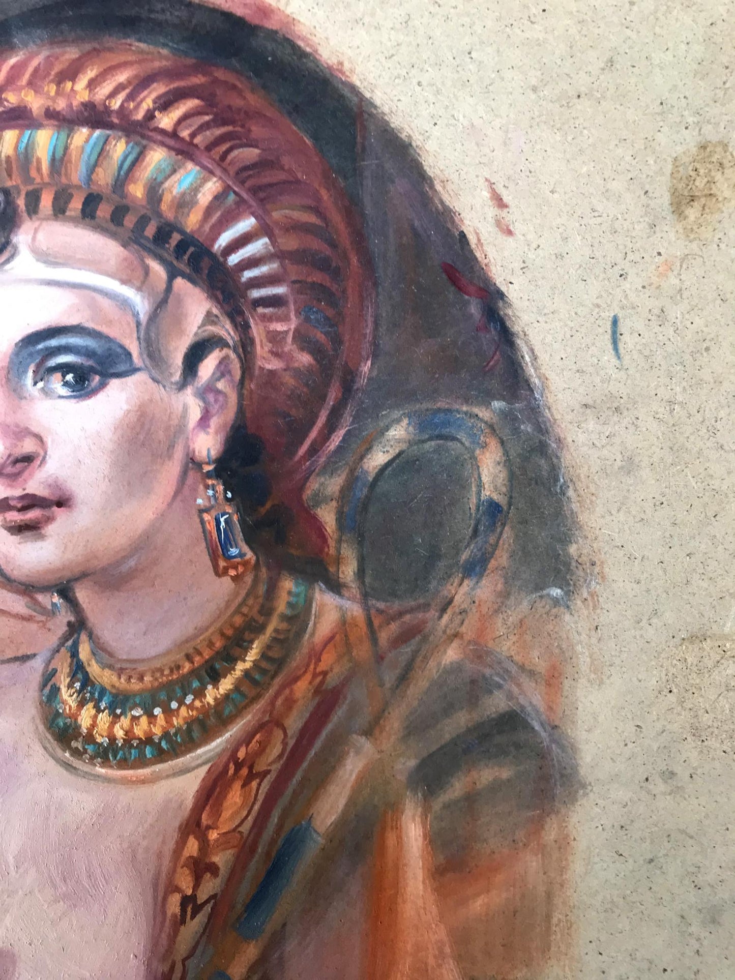 Oil painting of Egyptian woman portrait by Alexander Arkadievich Litvinov