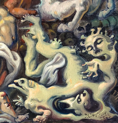 Oil painting Visions of John the Evangelist by Litvinov Daniil Olegovich