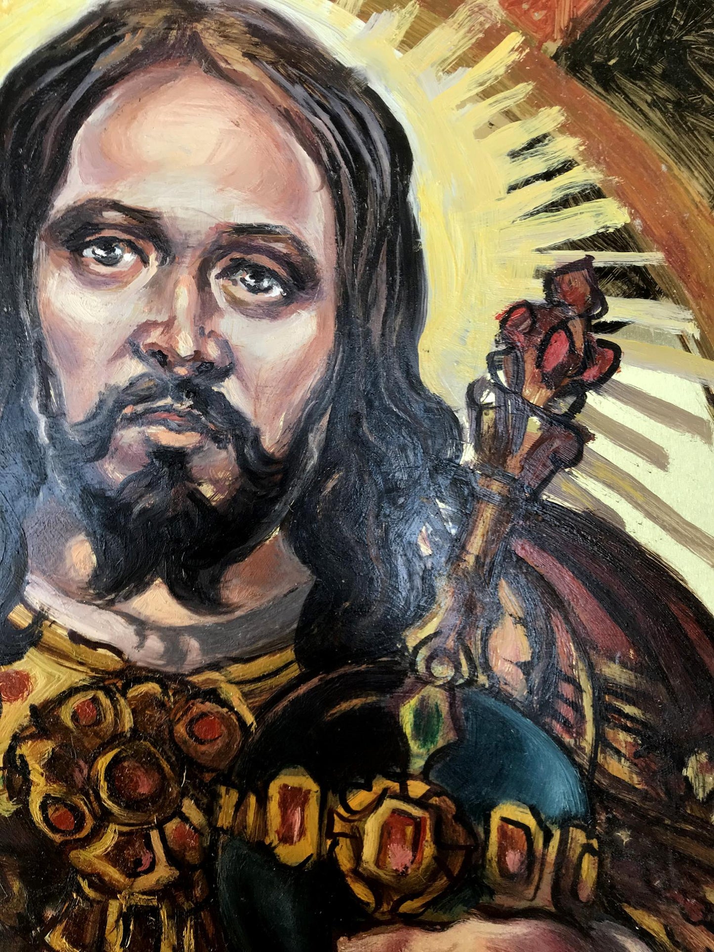 Oil painting portrait of Jesus Christ by Alexander Litvinov