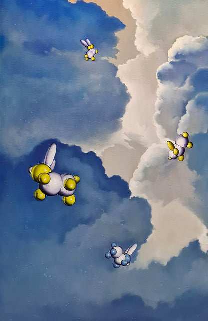 The oil painting "Cloud Archive" by artist Igor Konovalov