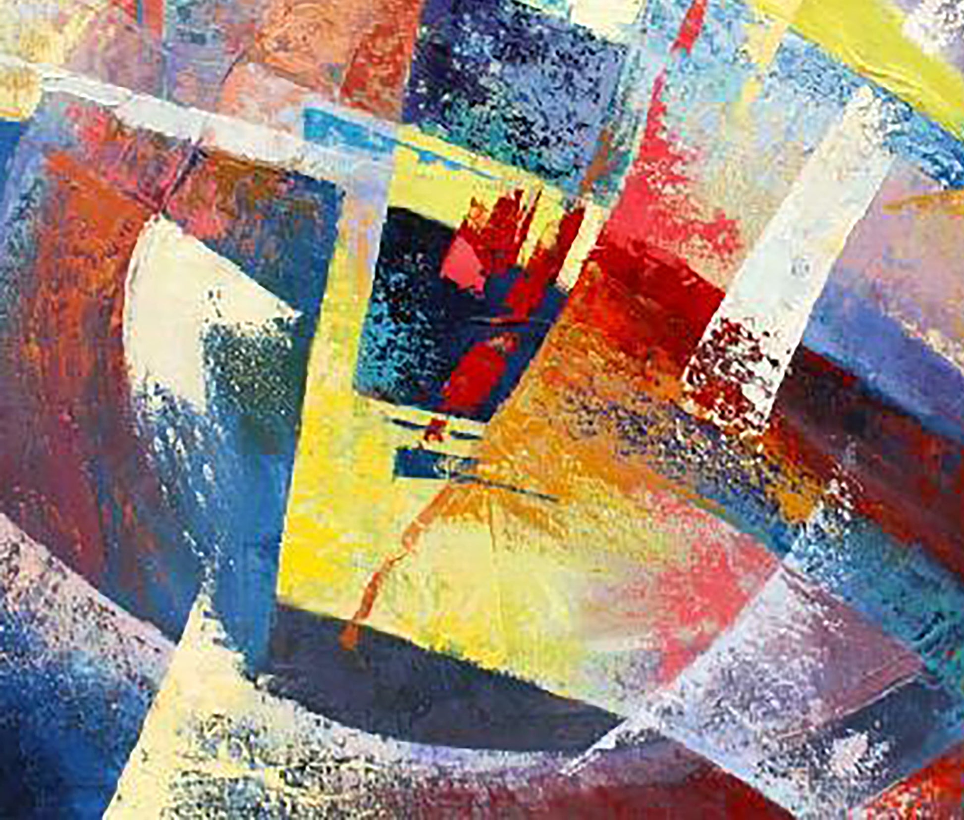 Vibrant Heavenly and Earthly oil painting by Kirilenko Ivan with bold strokes