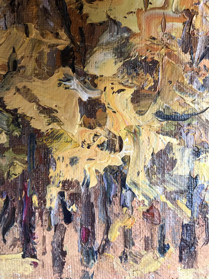 Oil painting Autumn Forest Nature Landscape 