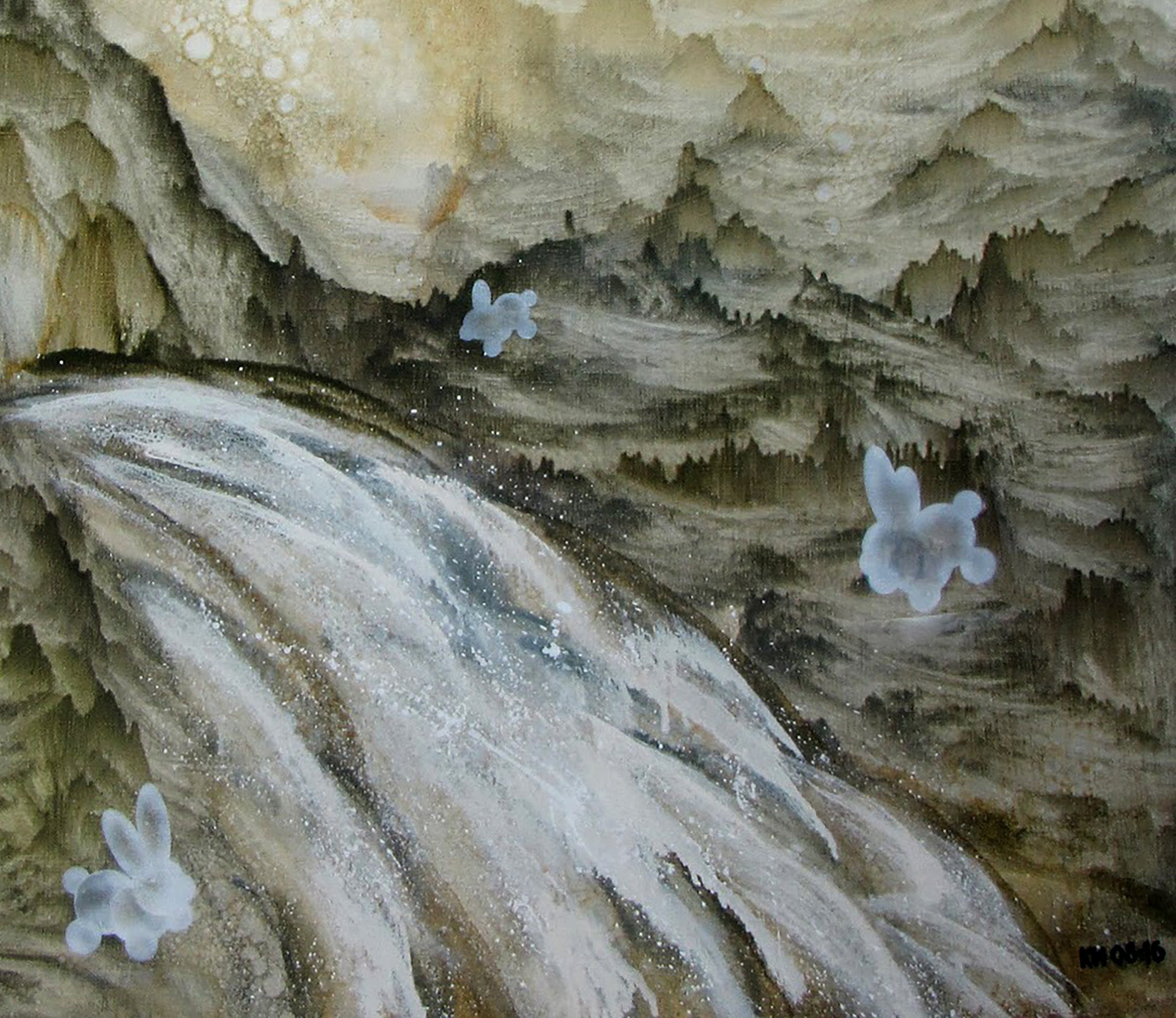 oil landscape river