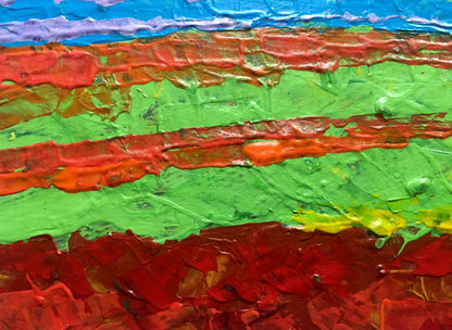 Vibrant Summer Sunlight on Mountains oil painting by V. Zadorozhnya
