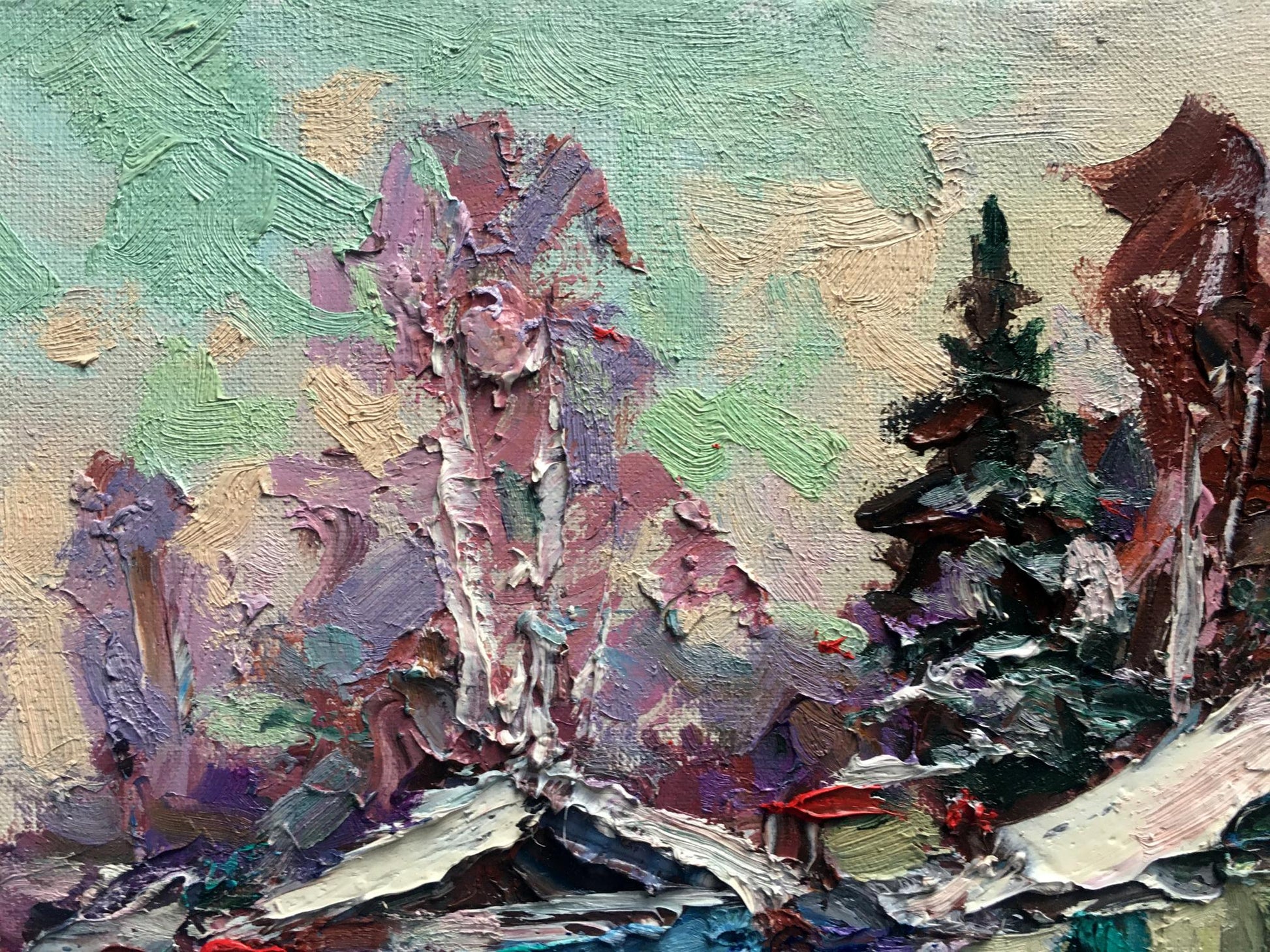Oil painting Winter 