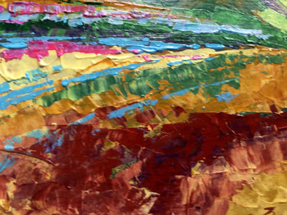 Vibrant Summer Sunlight on the Mountains oil painting by V. Zadorozhnya