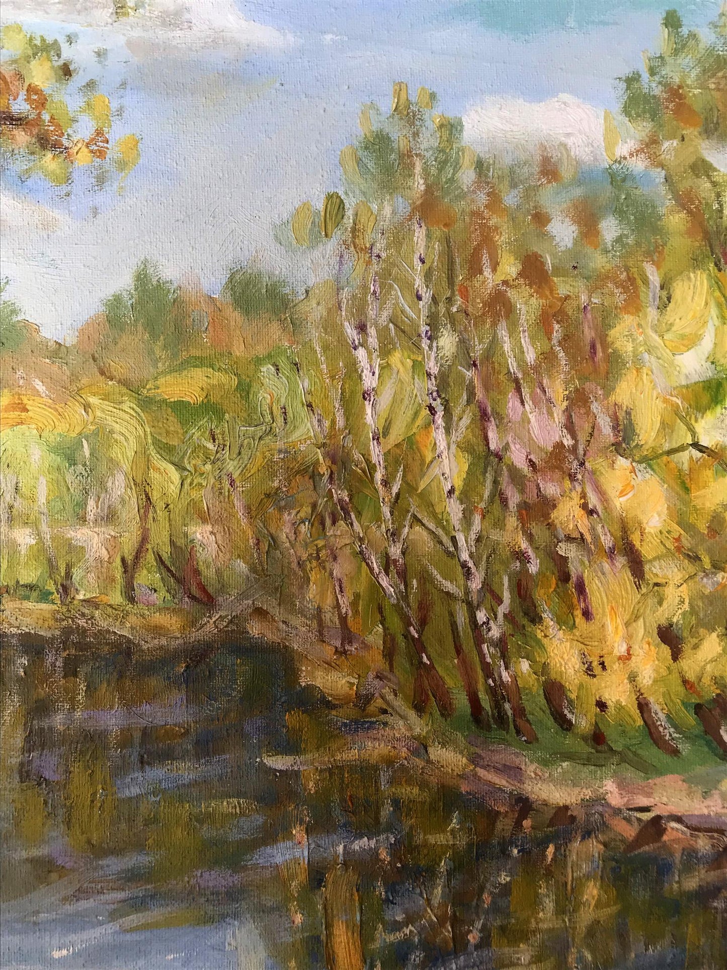 Vibrant impressionist oil painting Gentle Warmth Returns by Shapoval Ivan Leontyevich
