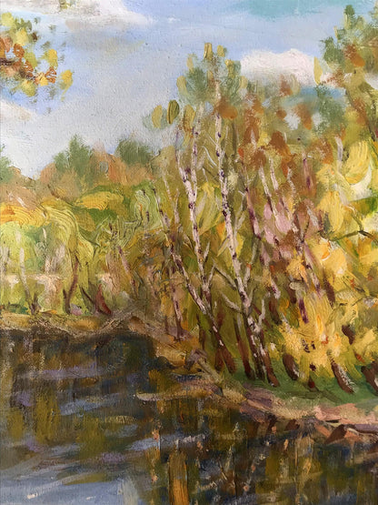 Vibrant impressionist oil painting Gentle Warmth Returns by Shapoval Ivan Leontyevich