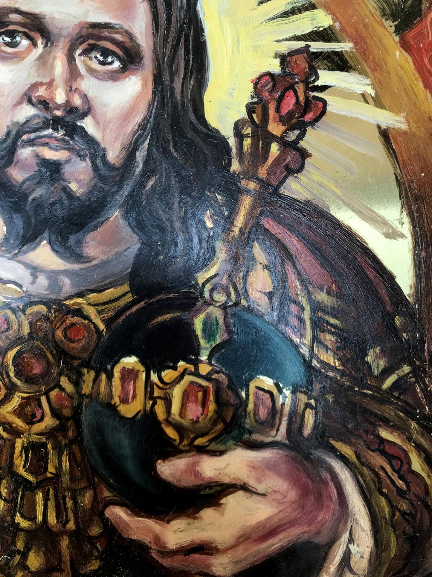 Oil painting portrait of Jesus Christ by Alexander Litvinov