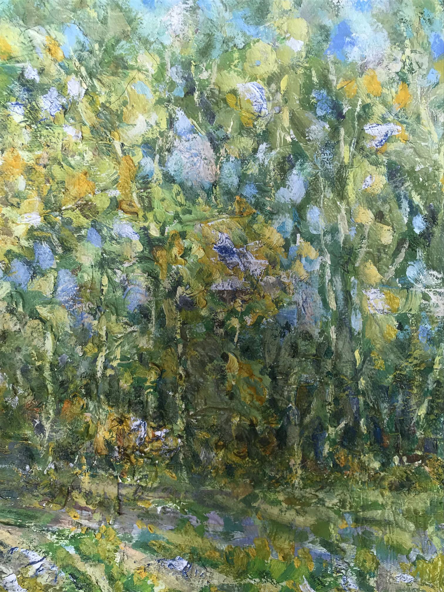 Vibrant impressionist oil painting The Streams Swell with Spring by Shapoval Ivan Leontyevich