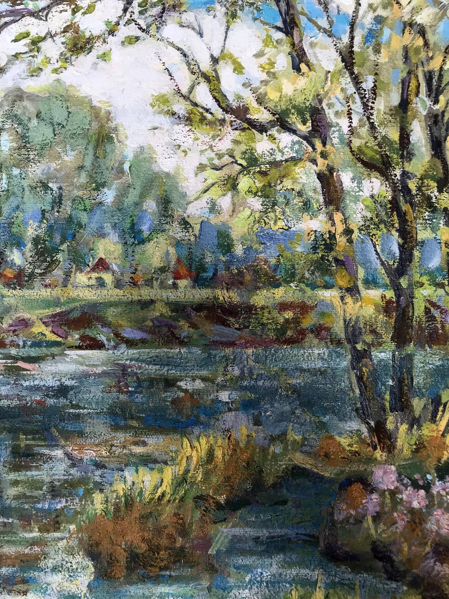 Vibrant impressionist oil painting The Rebirth of Nature by Shapoval Ivan Leontyevich