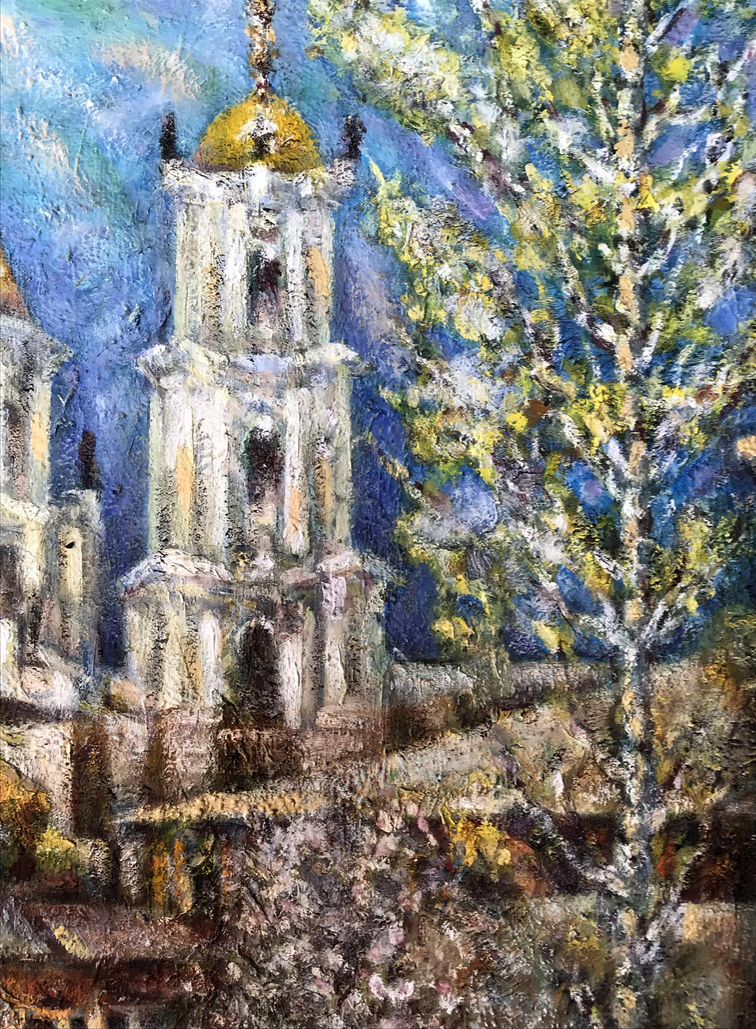 Oil painting Where the Forest Meets Faith by Shapoval Ivan Leontyevich
