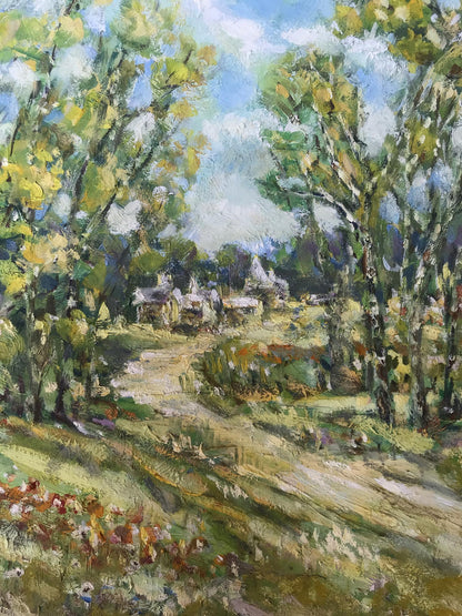 "Summer's Radiance: A Forest Symphony" - Shapoval Ivan Leontyevich's Oil Masterpiece