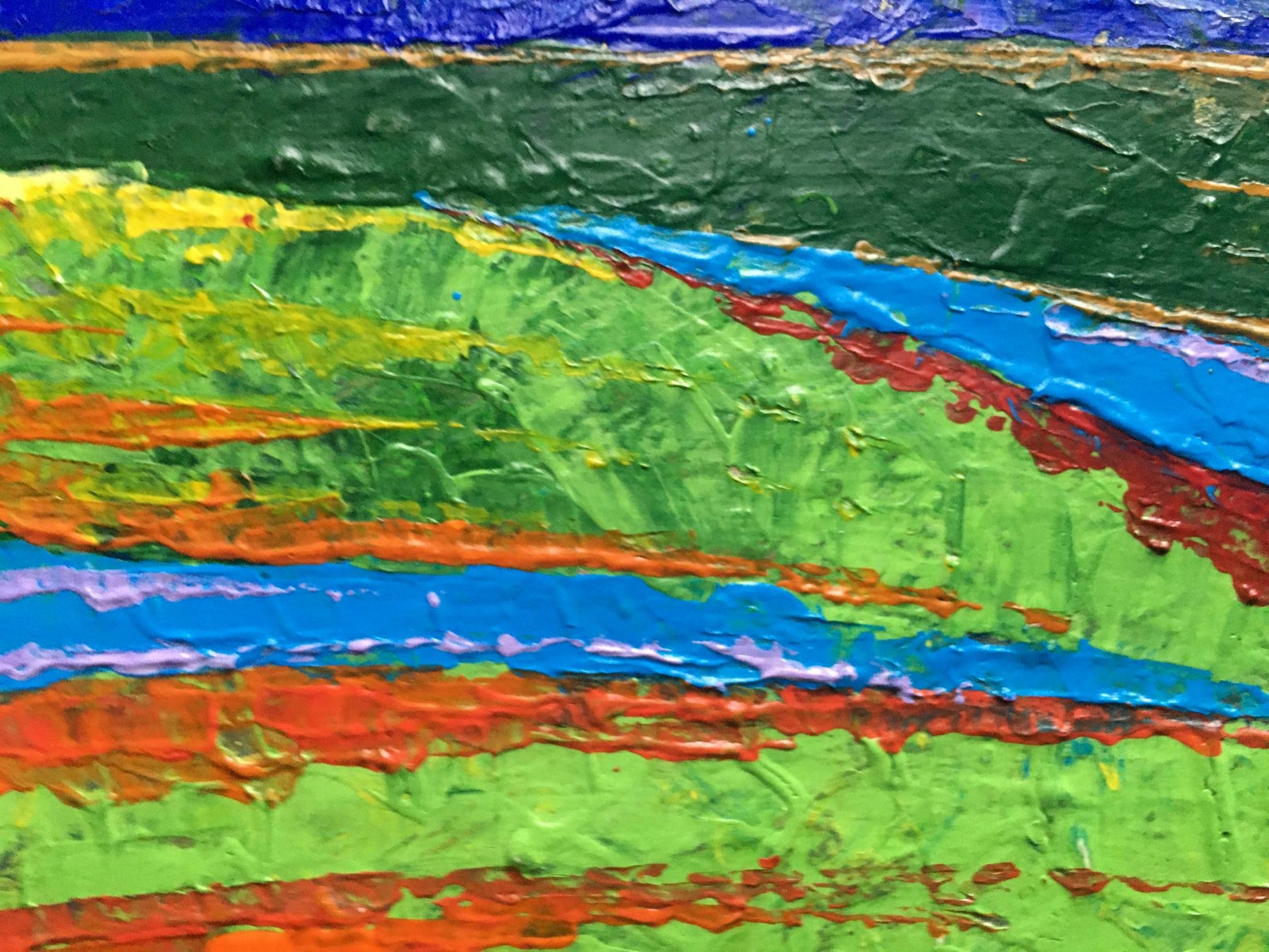 Vibrant Summer Sunlight on the Mountains oil painting by V. Zadorozhnya