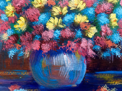 Oil painting Spring bouquet of flowers by Zadorozhnya V. V