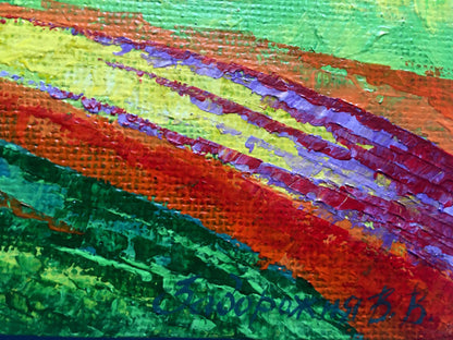 Vibrant After the Rain oil painting by V. Zadorozhnya with textured strokes