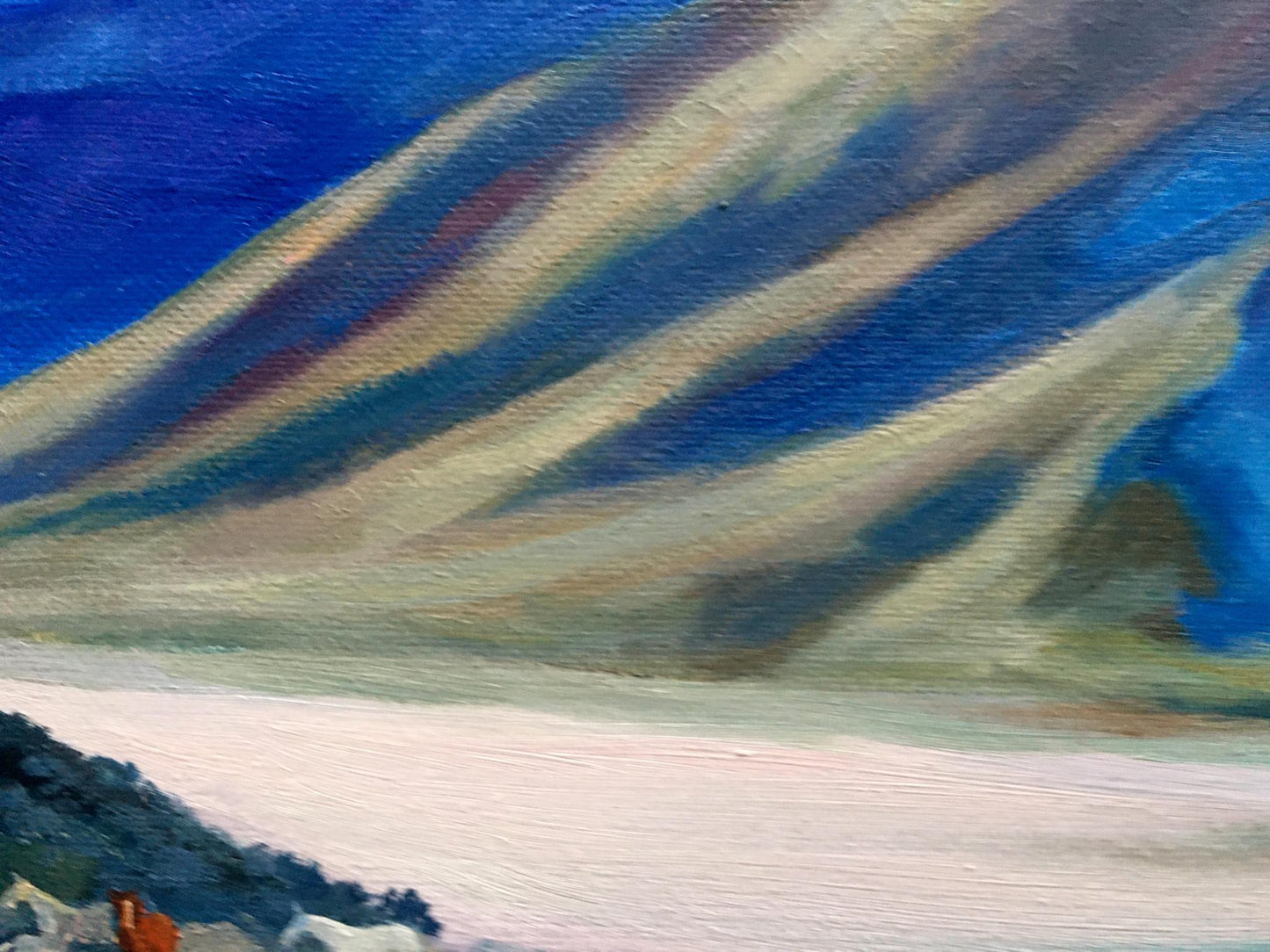 Oil painting Sunset behind the mountains by Serdyuk Boris Petrovich