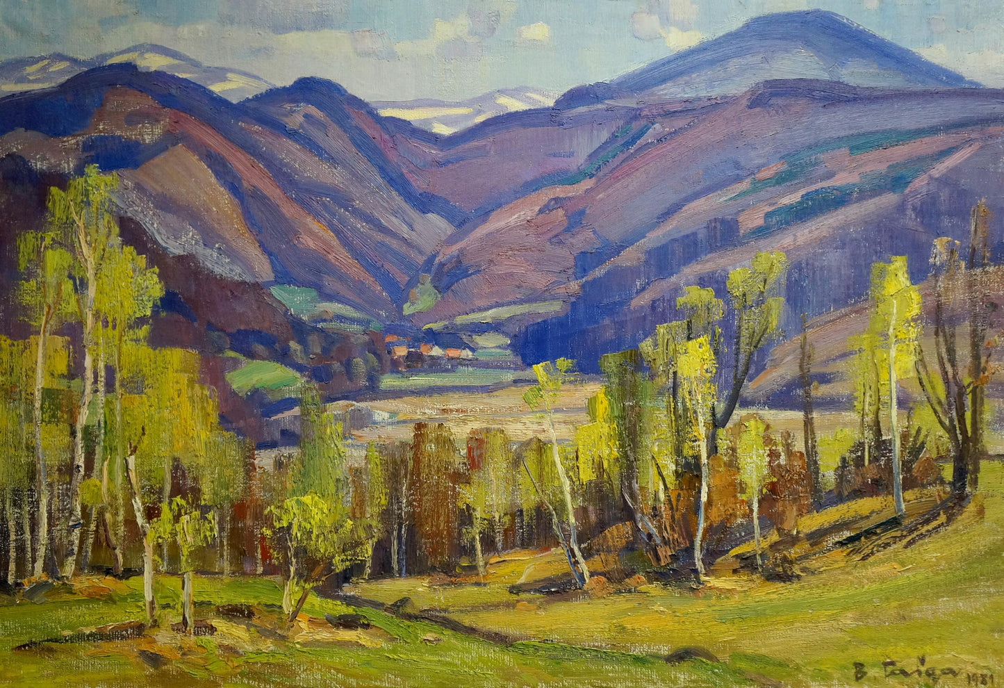 Oil painting Mountain landscape by Gabda Vasily Georgievich