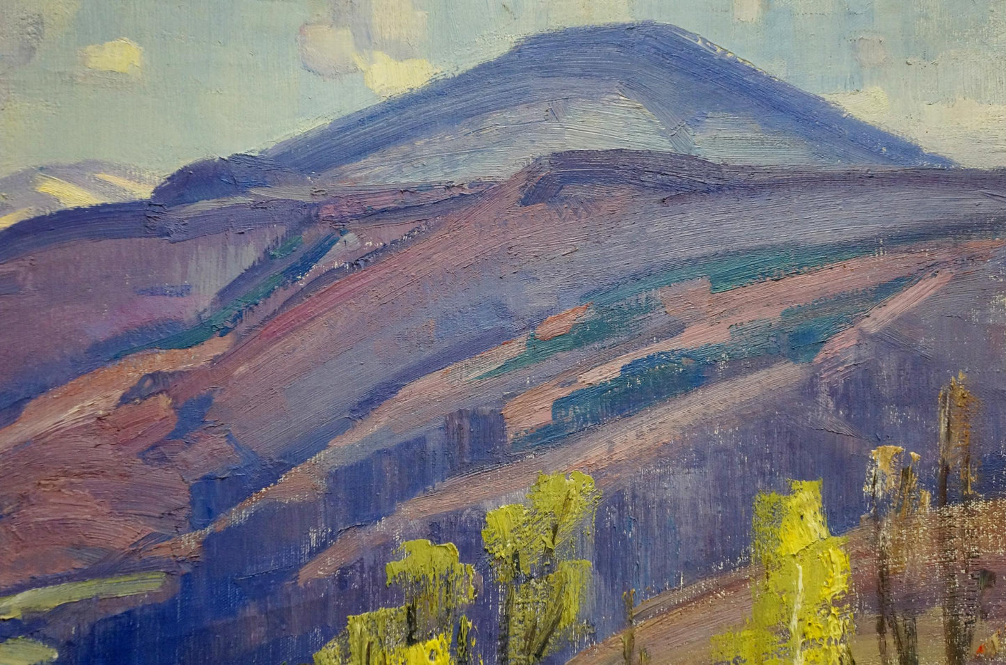 Oil painting of mountains by Gabda Vasily Georgievich