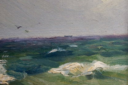 Oil painting of turbulent sea by Knishevsky Vladimir Leonidovich