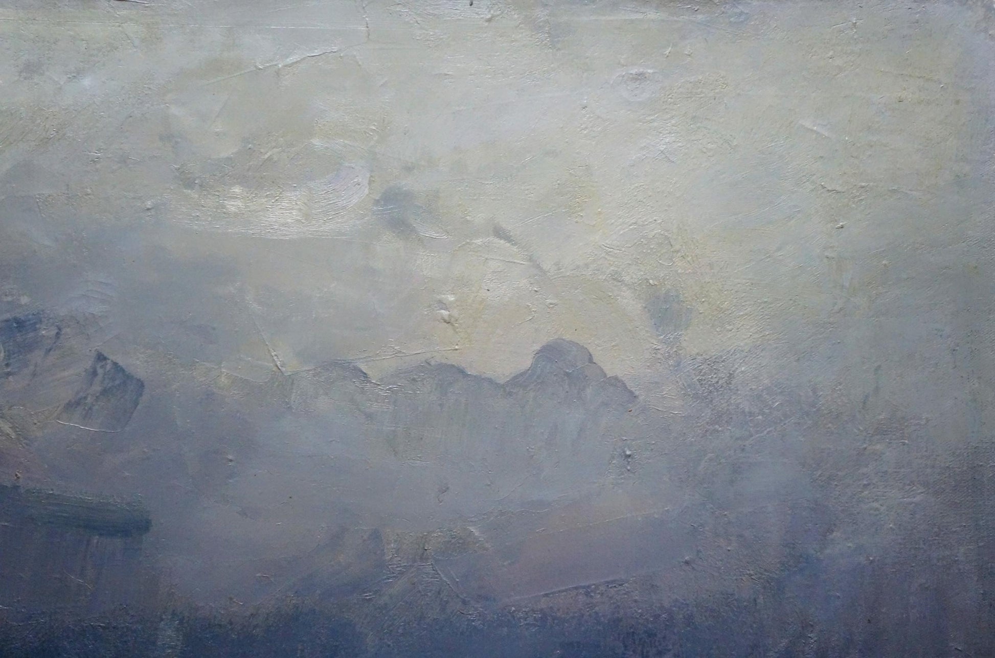 Abstract Storm painting by Strelov Arkady Efimovich in gray beige tones